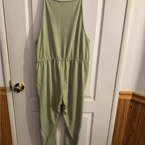 Ambiance Light Sage Green Jumpsuit - Picture 3 of 4
